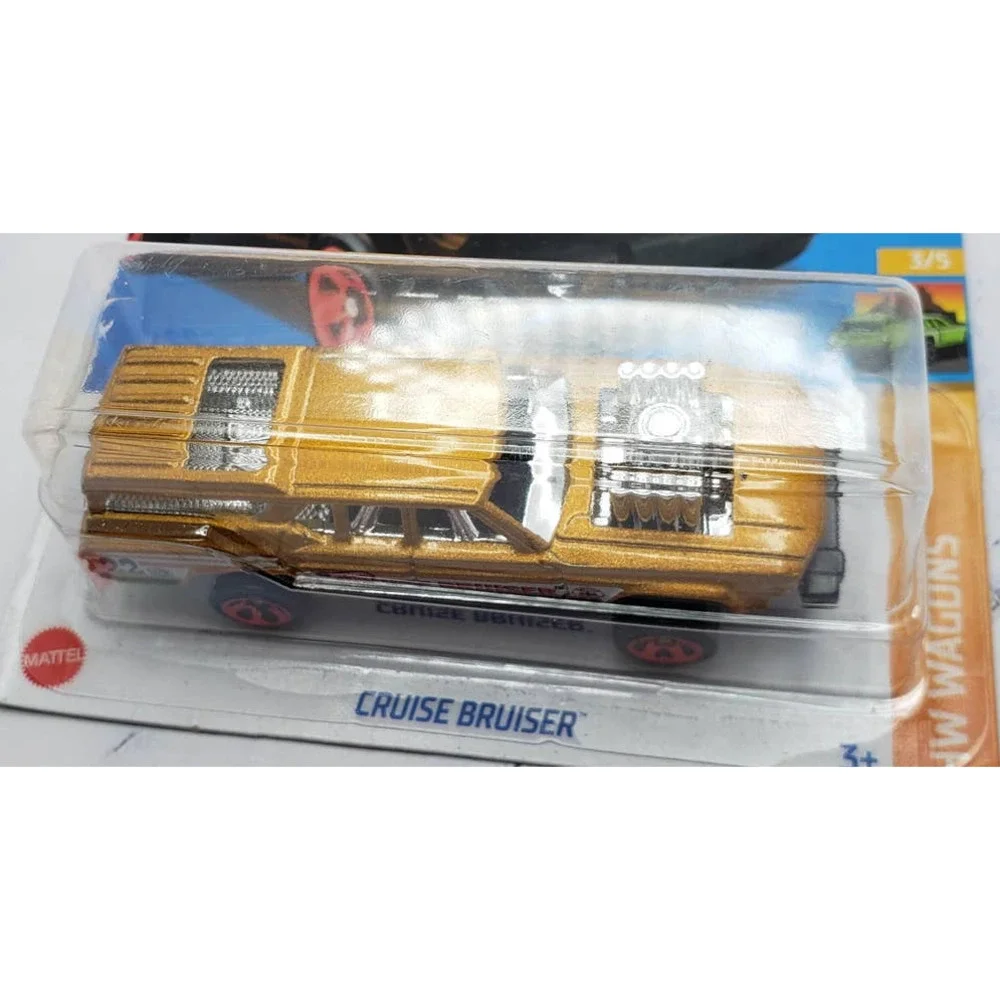 Hot Wheels 2022 HW Wagons 3/5 Cruise Bruiser Gold w/Red 5 Spoke Wheels